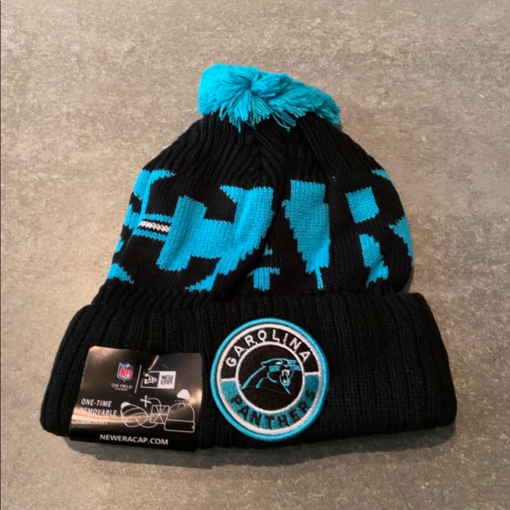 PRICE IS FIRM Brand new Carolina Panthers beanie
